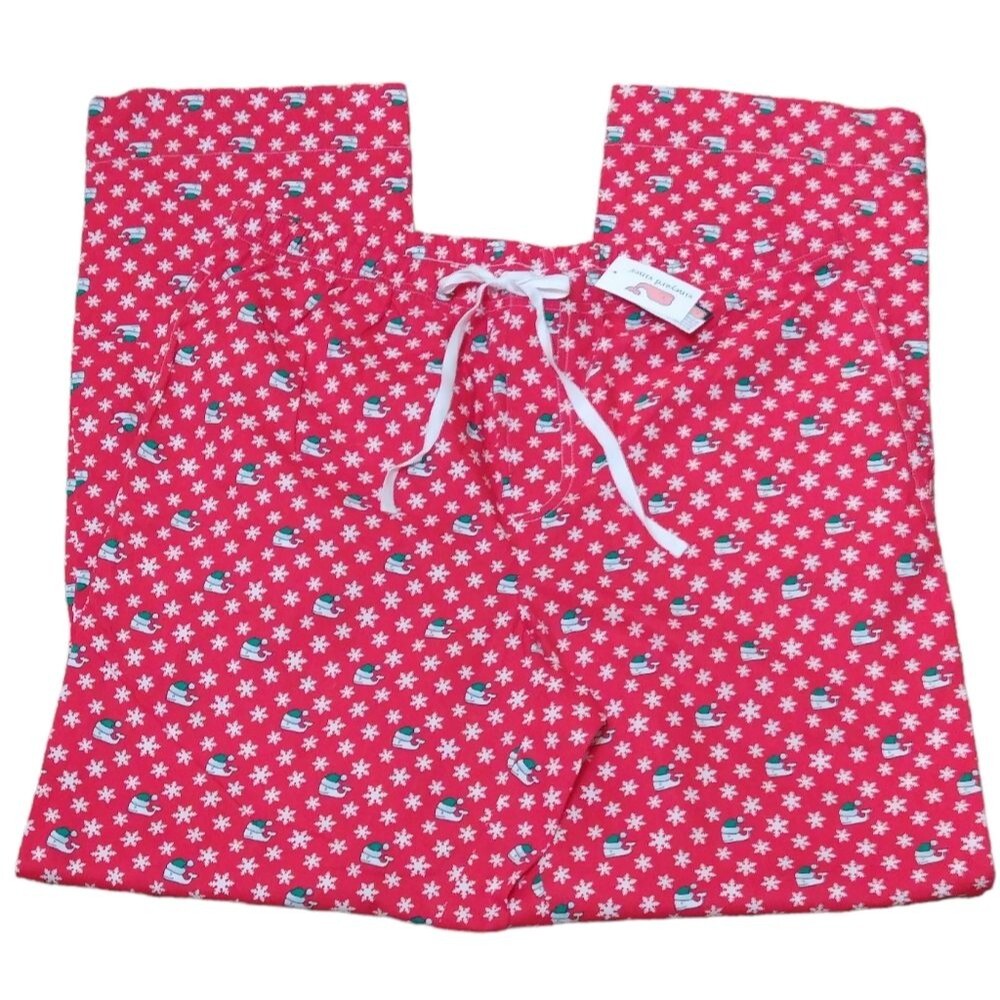 NWT Vineyard Vines Christmas  Santa Whale Lounge Pajama Pants Mens Size M